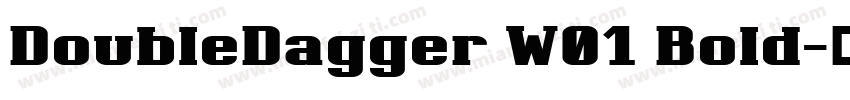 DoubleDagger W01 Bold字体转换